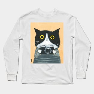 Photographer Kitty Long Sleeve T-Shirt